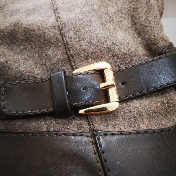 Tommy Hilfiger Knee High Brown Leather Equestrian Boots size 6.5M - Picture 5 of 7